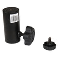ProX 1 3/8" 35mm Universal Compact Single Stud Lighting M8 Mount for Most Speaker Stands Black