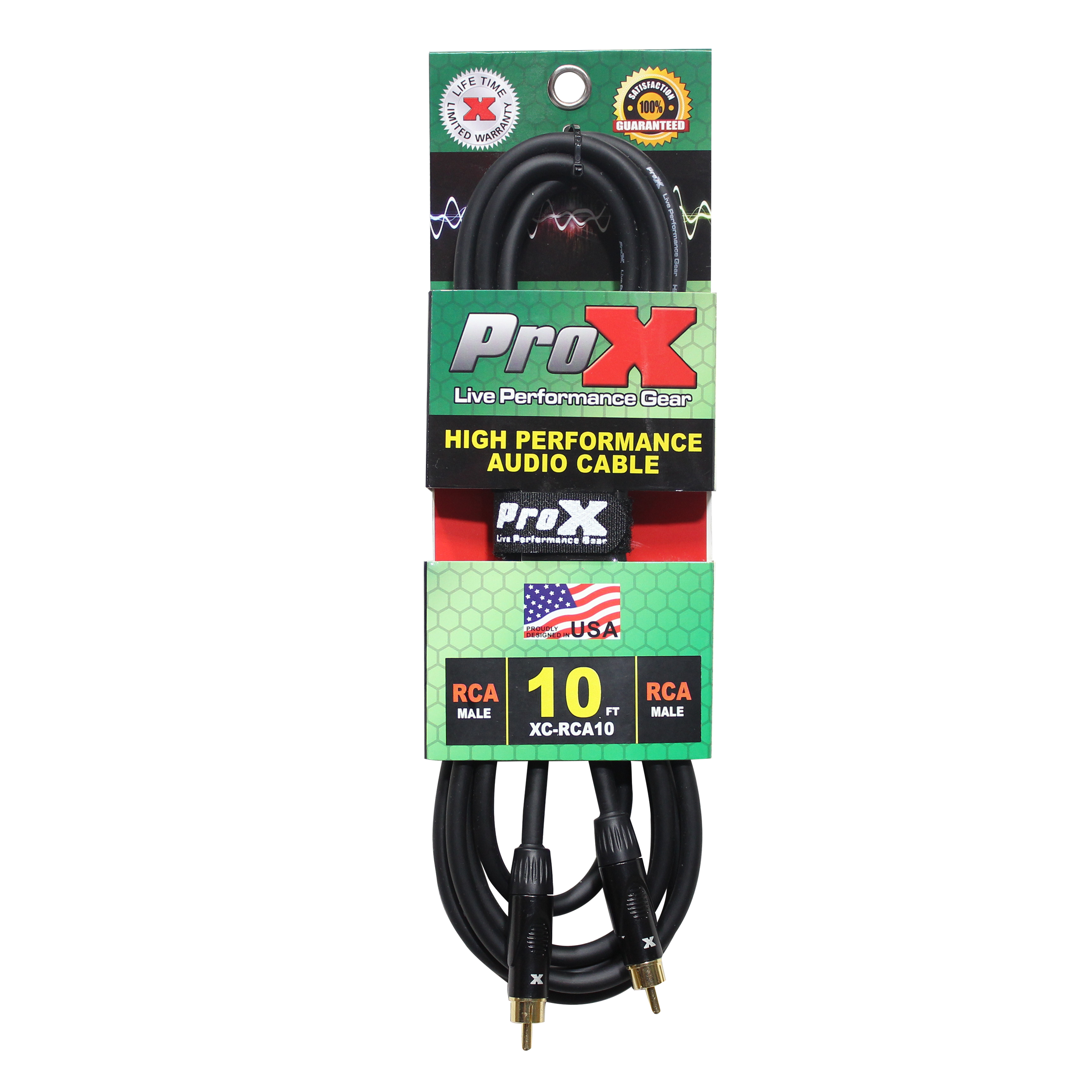 ProX 10 Ft. High Performance Audio Cable RCA to RCA