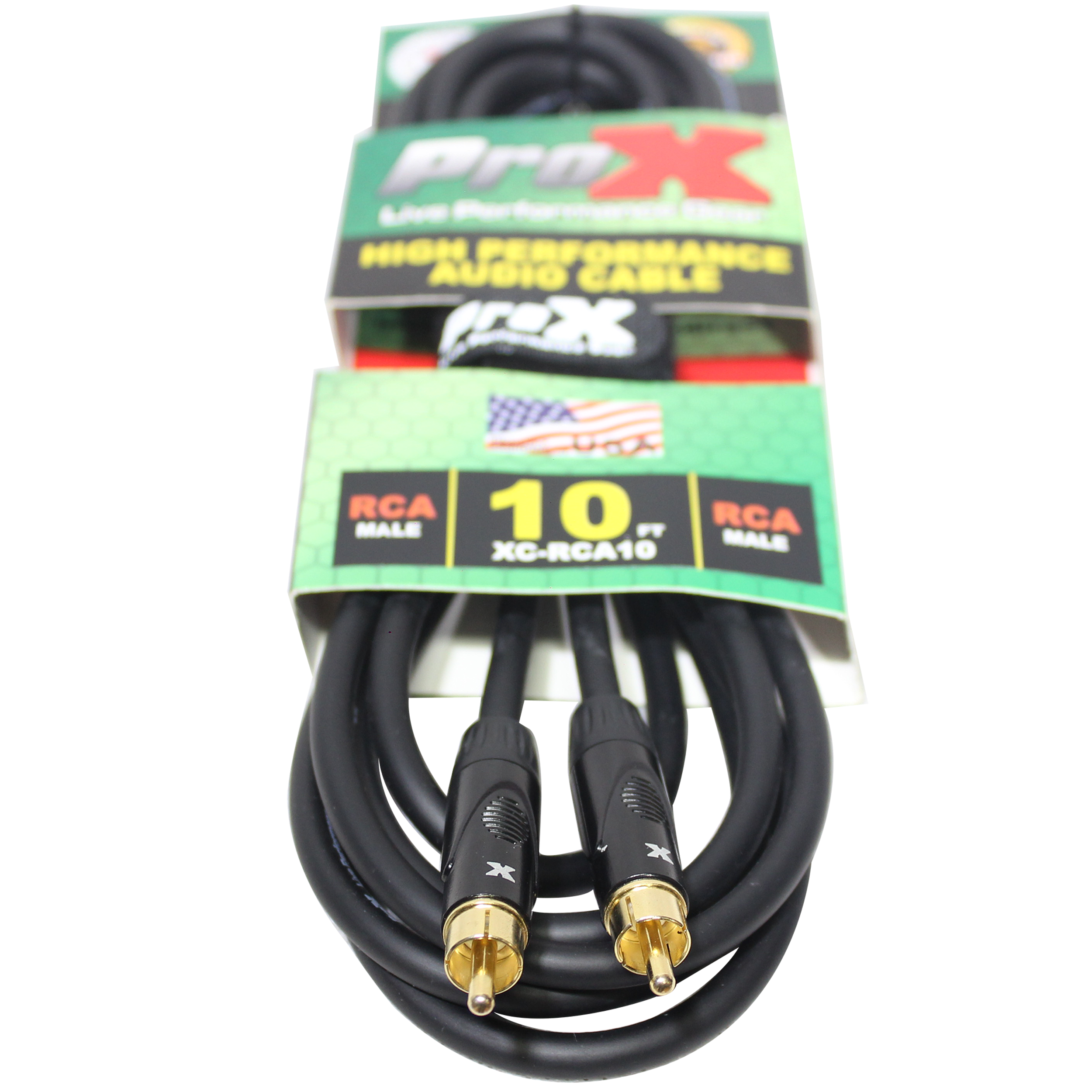 ProX 10 Ft. High Performance Audio Cable RCA to RCA