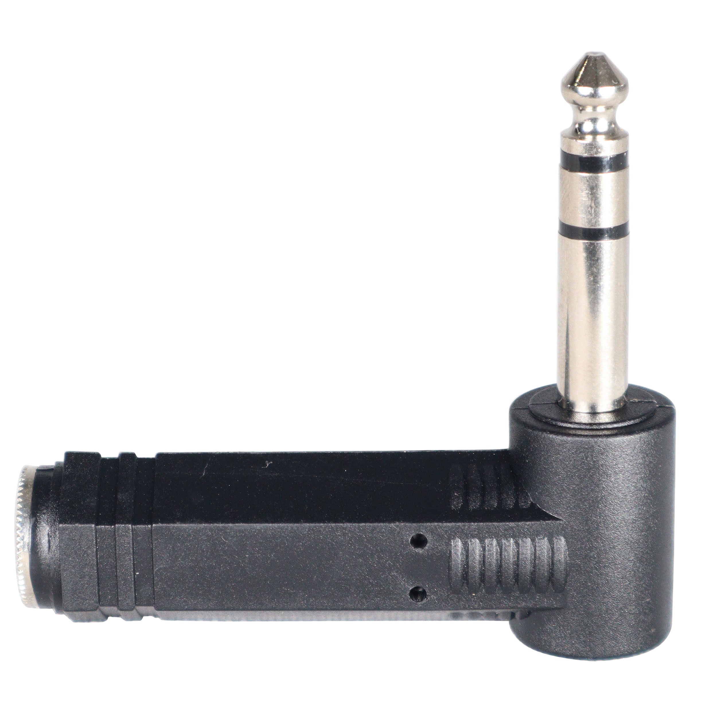 ProX 1/4" TRS Female to 1/4" TRS Male Right-Angle Adapter