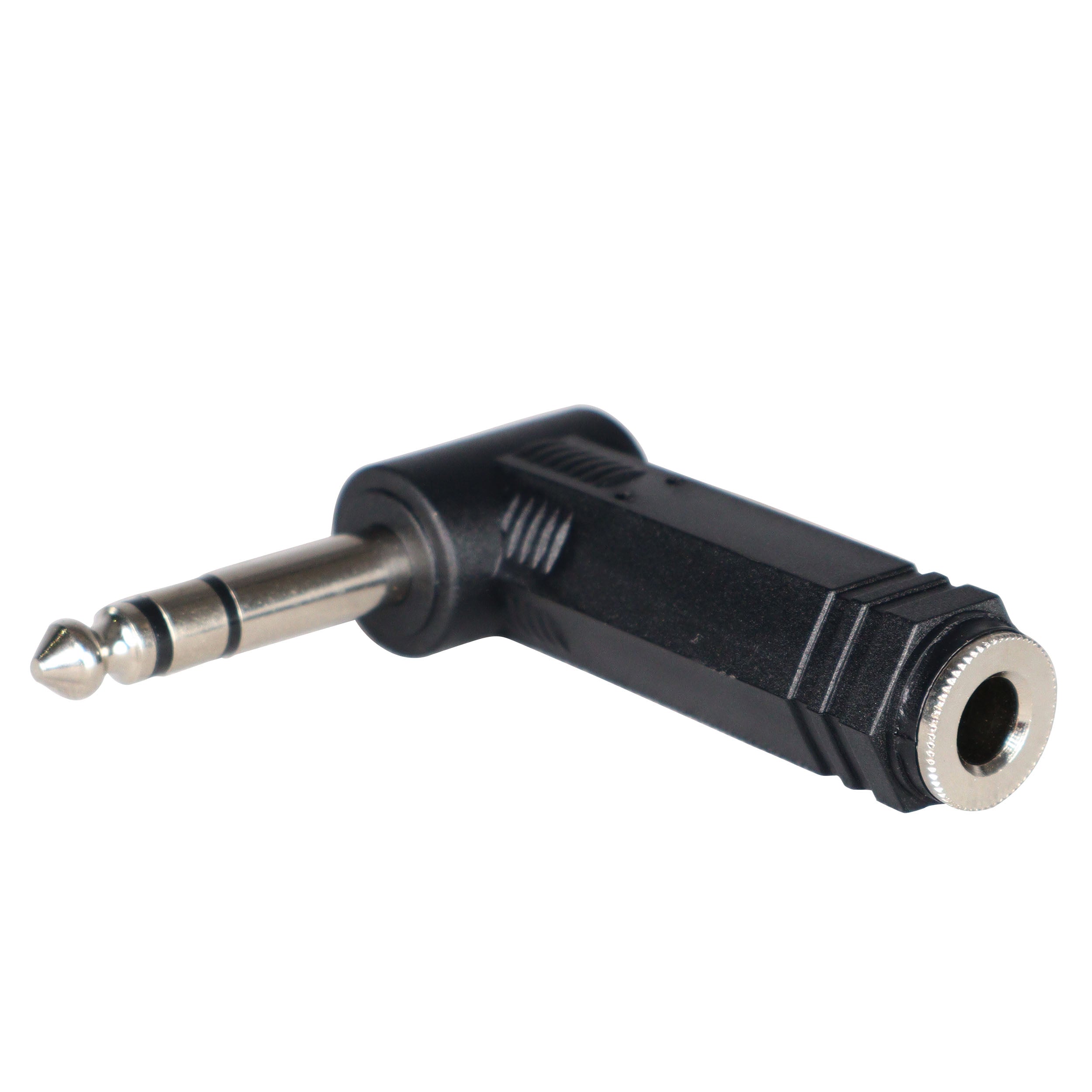 ProX 1/4" TRS Female to 1/4" TRS Male Right-Angle Adapter