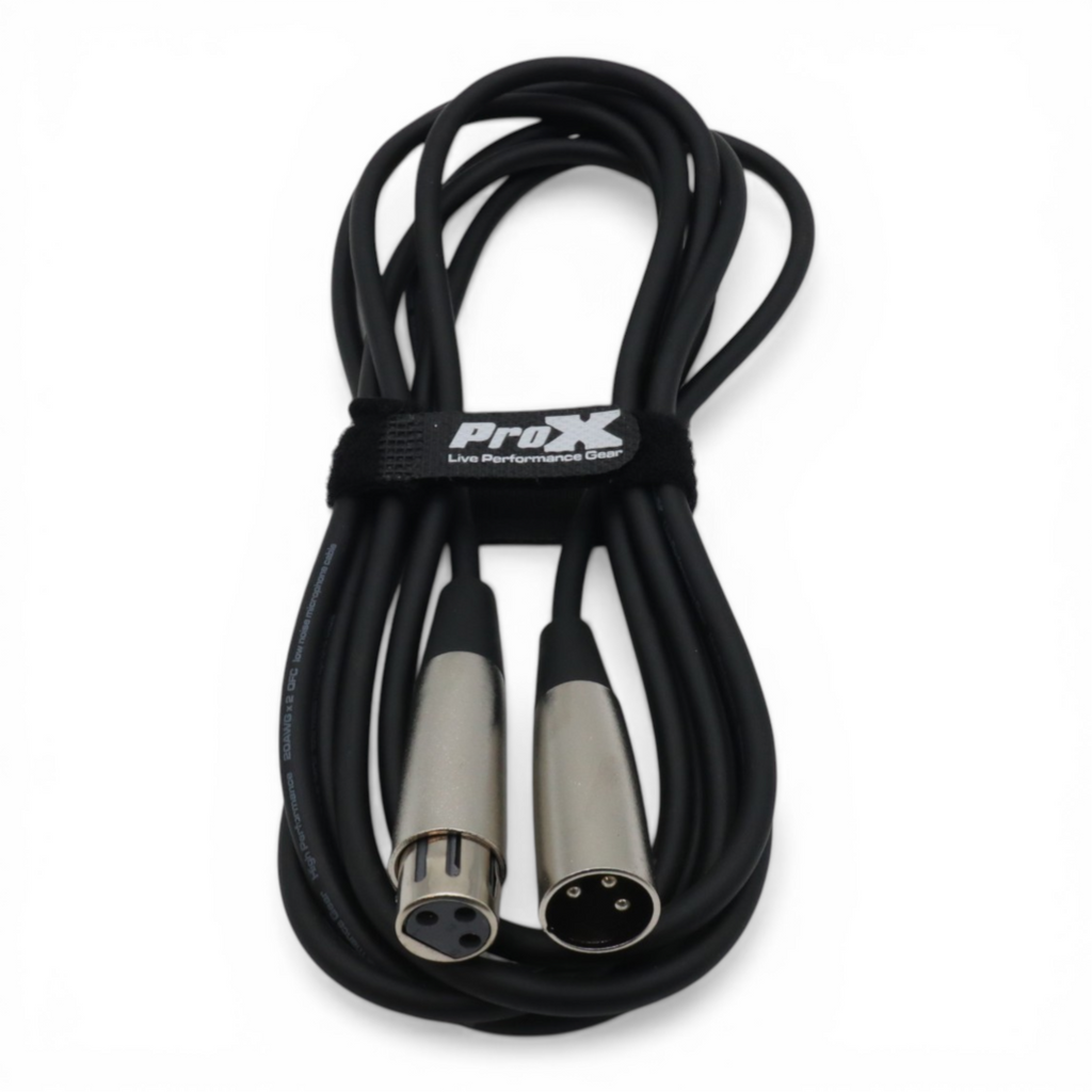ProX 10 Ft. Balanced XLR3-F to XLR3-M Premium Audio Microphone Cable