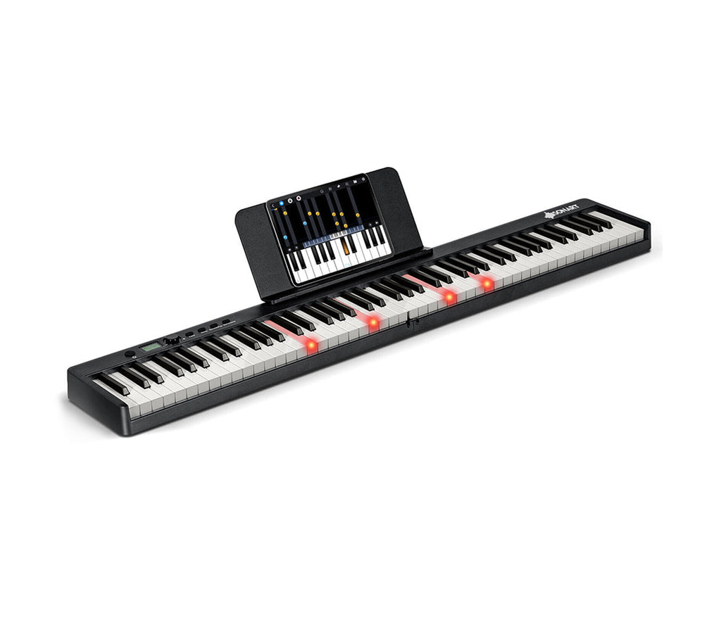 88-Key Folding Electric Lighted Piano Full-Size Portable Keyboard MIDI