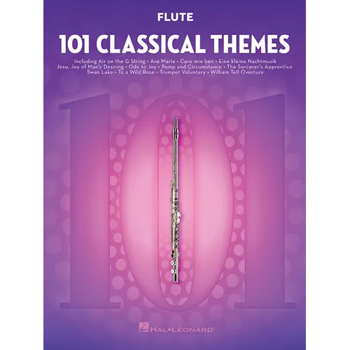 101 Classical Themes Flute Sheet Music Essential Repertoire for Flute Players Solo Instrumental Folio with Classical Favorites - Paperback