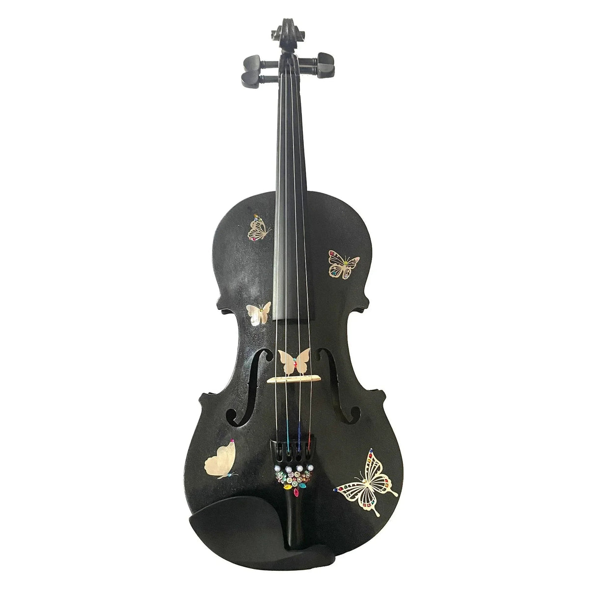 Rozanna's Metallic Butterfly Bling Black Violin Outfit