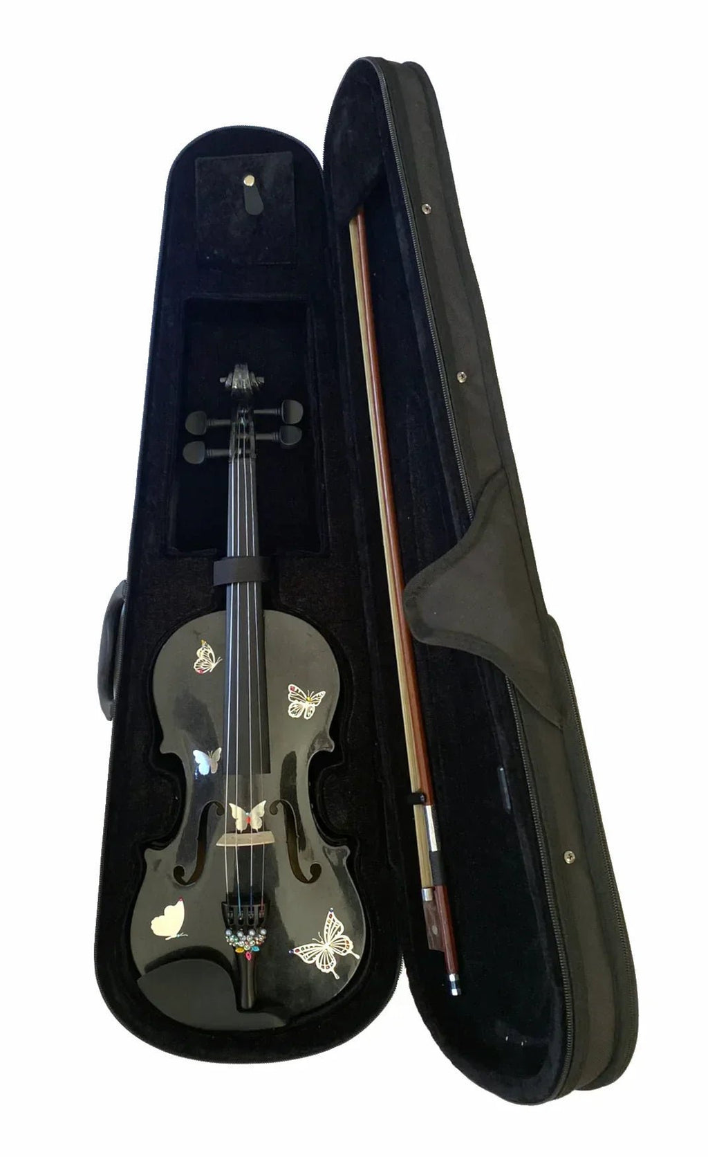 Rozanna's Metallic Butterfly Bling Black Violin Outfit