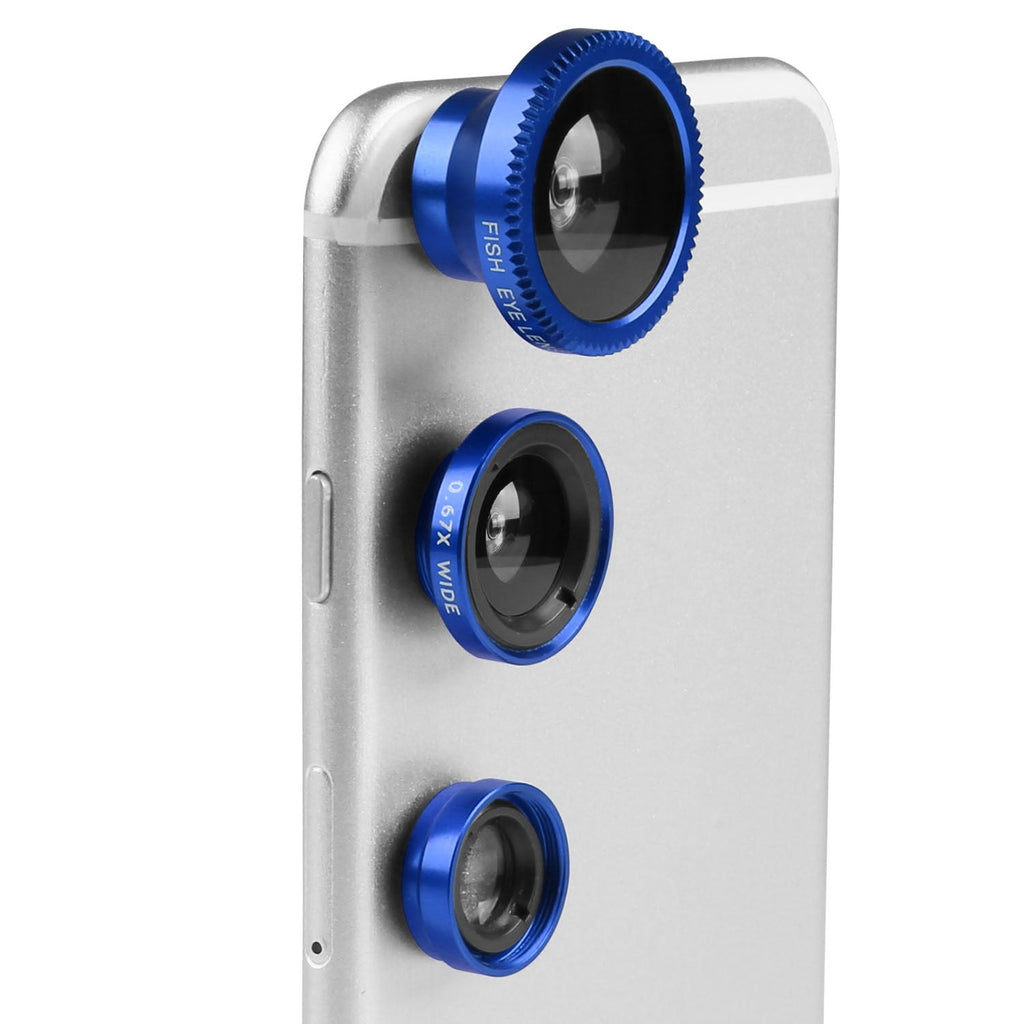 Phone Camera Lens Kit Magnetic 180¡Fisheye Lens 0.67xWide Angle 10X Macro Lens for iPhone X /8/7/6s Samsung Galaxy S10/S9
