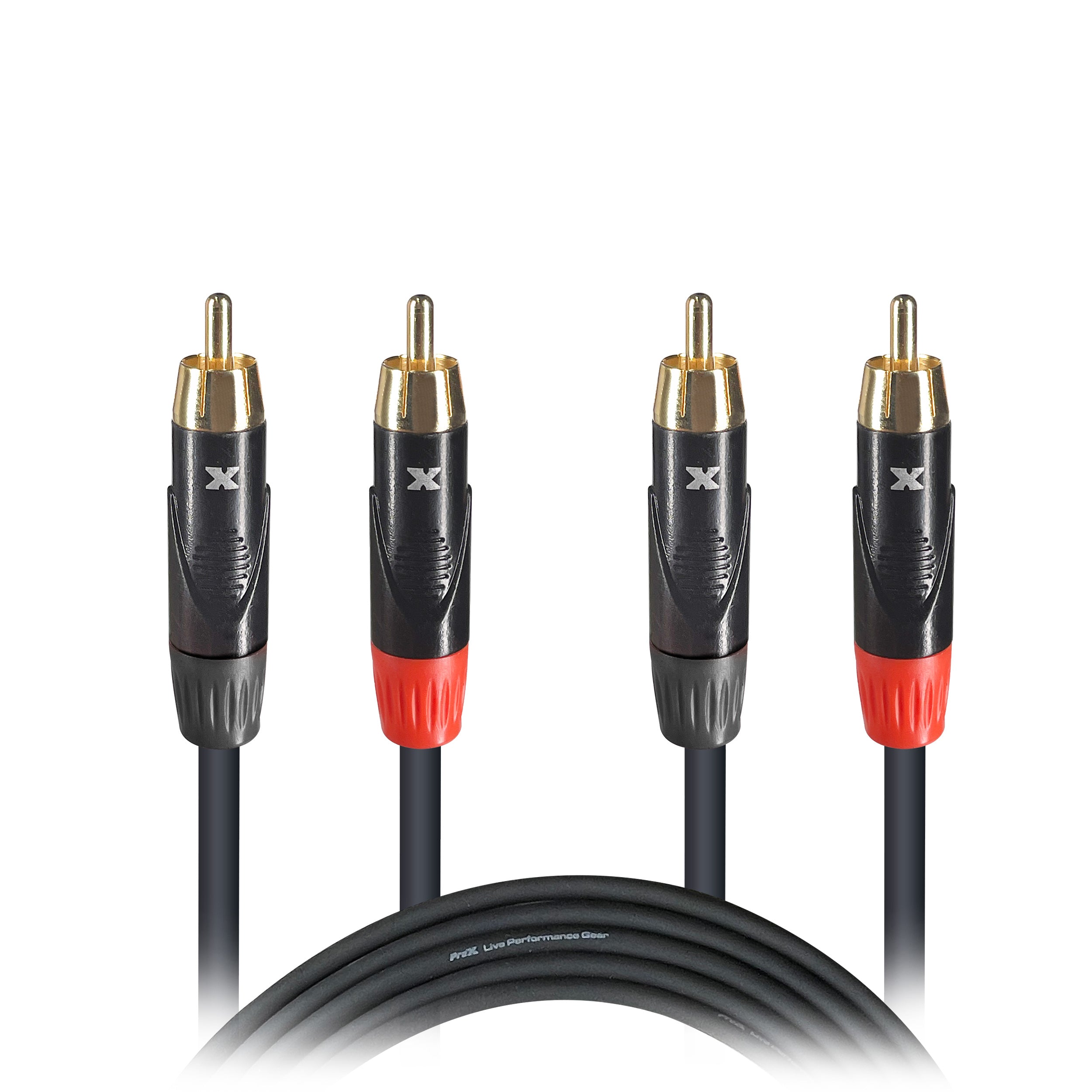 ProX XC-DRCA5 - 5FT Dual RCA Male to Dual RCA Male
