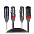 ProX XC-DXLR25 - 25' Ft High Performance Dual XLR-M to Dual XLR-F Audio Cable