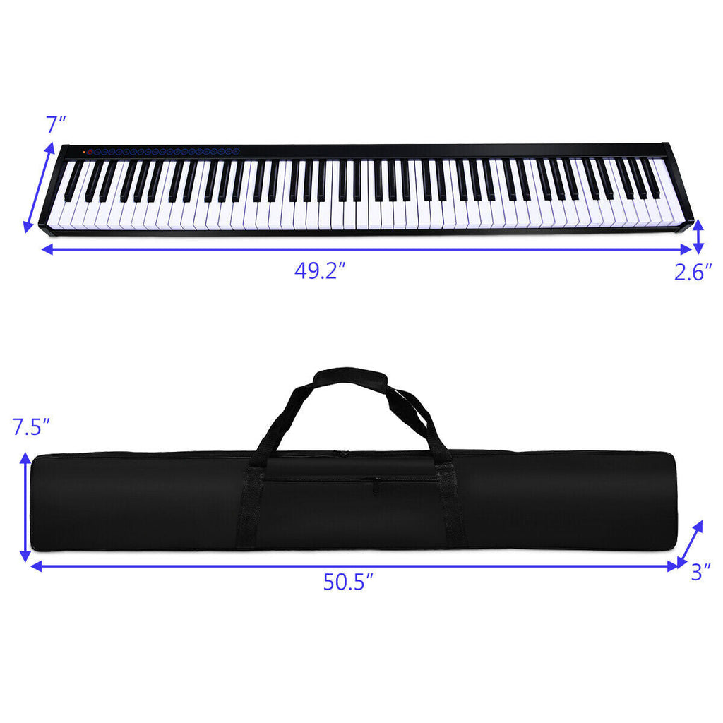 88-Key Portable Electronic Piano with Voice Function