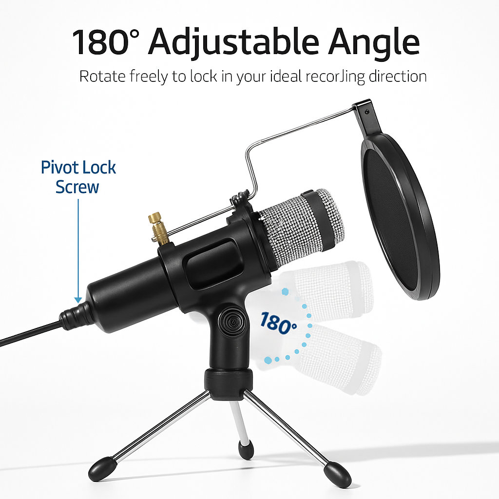 Condenser Microphone for Studio Recording and Podcasting