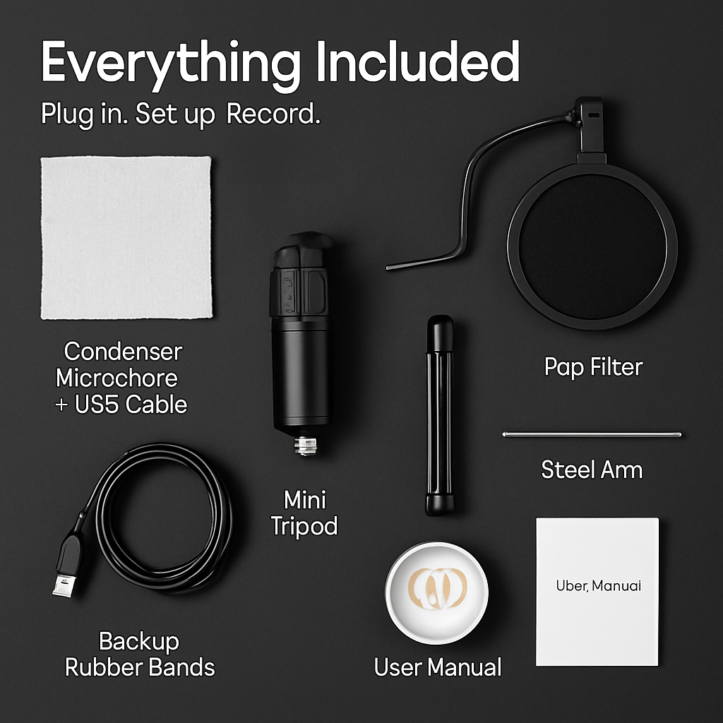 Condenser Microphone for Studio Recording and Podcasting