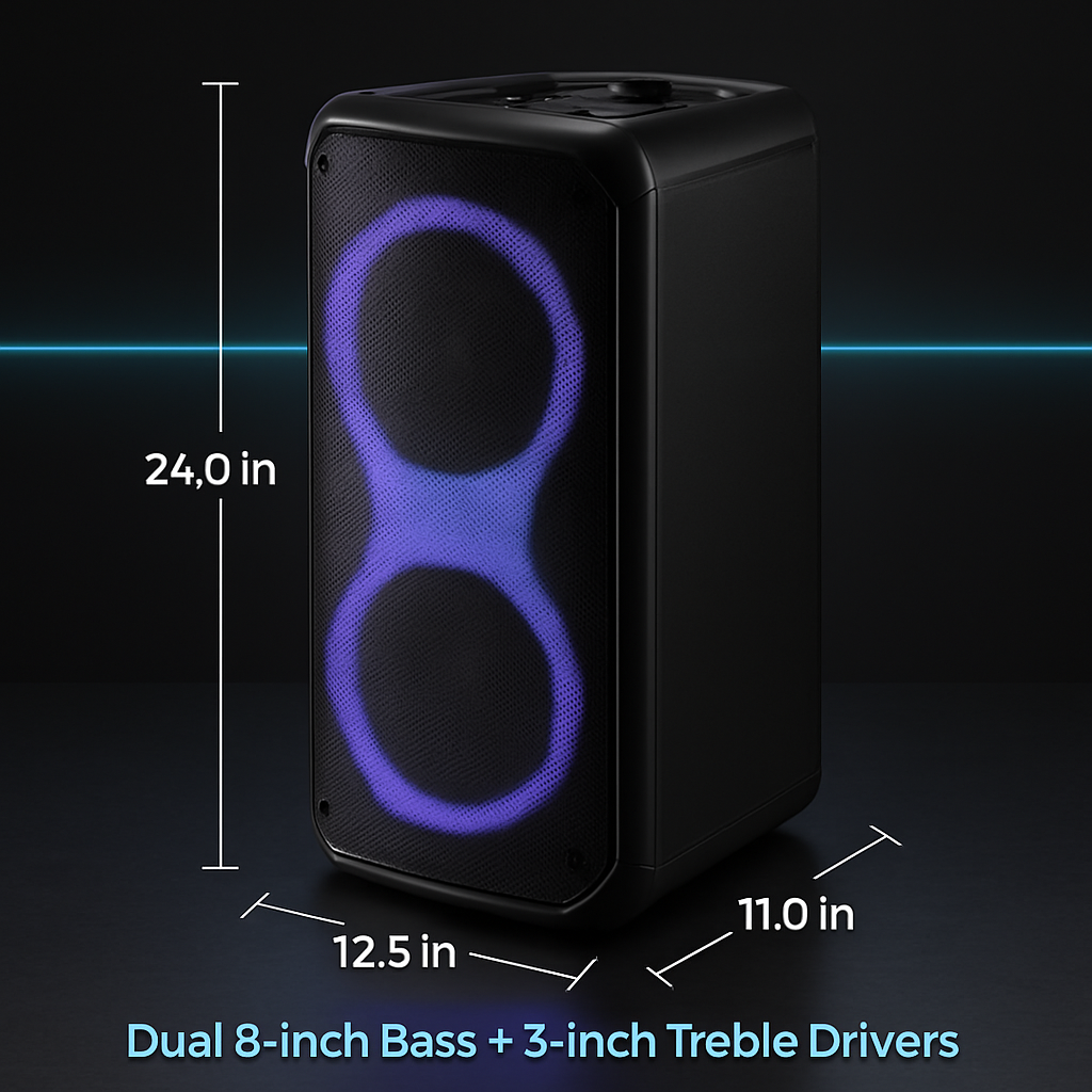 Portable Wireless Party Speaker with RGB Lights and TWS
