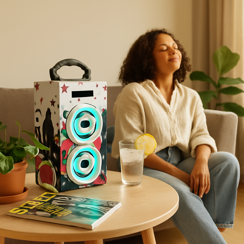iRola Wireless Speaker 10W Powerful Subwoofer Wooden Loudspeaker FM AUX MMC for iPhone X Samsung S9 Tablet PC