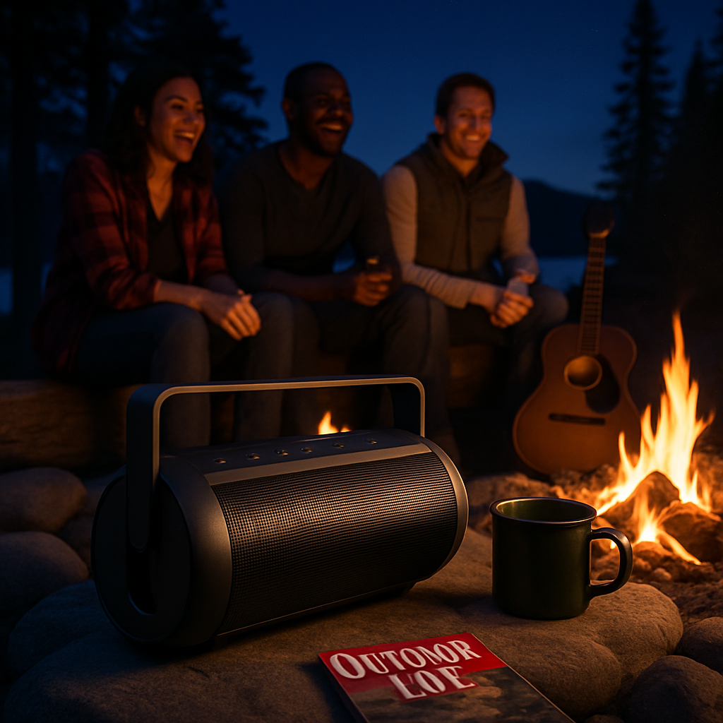 iRola Wireless Speaker Powerful Dual Subwoofer Stereo Bass Noise Cancelling w/Mic Aux-in for Camping Party