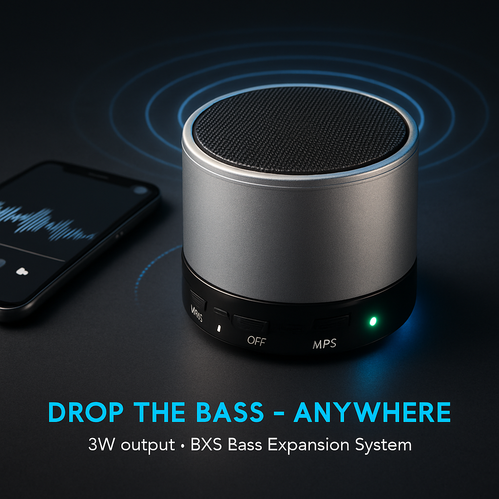Mini Wireless Speaker for Rich Bass and Portability