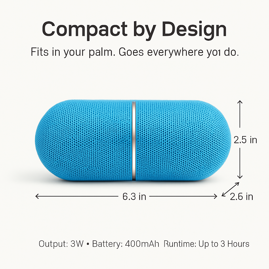 Ultra-Portable Rainbow LED Wireless Speaker