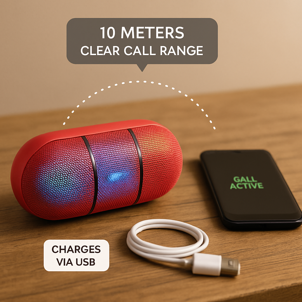 Ultra-Portable Rainbow LED Wireless Speaker