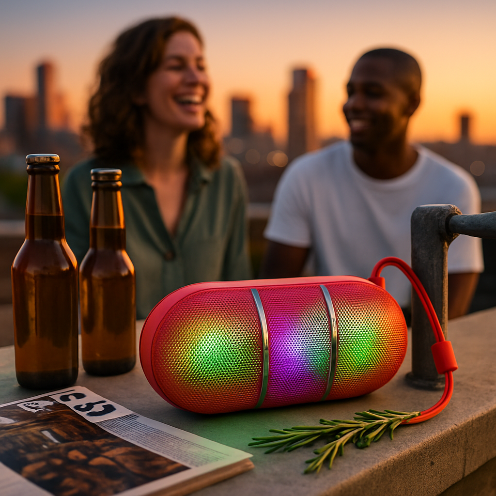 Ultra-Portable Rainbow LED Wireless Speaker