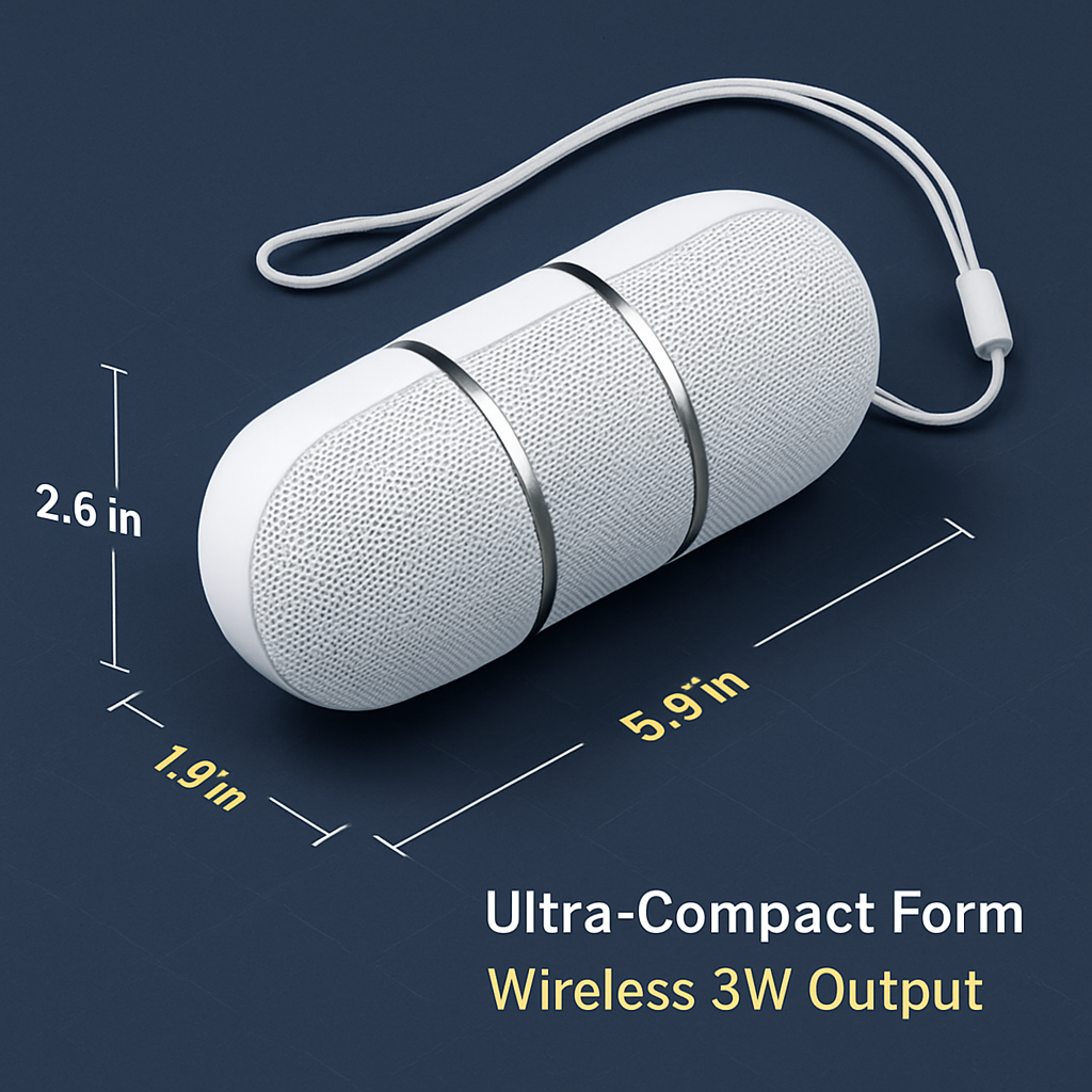 Ultra-Portable Rainbow LED Wireless Speaker