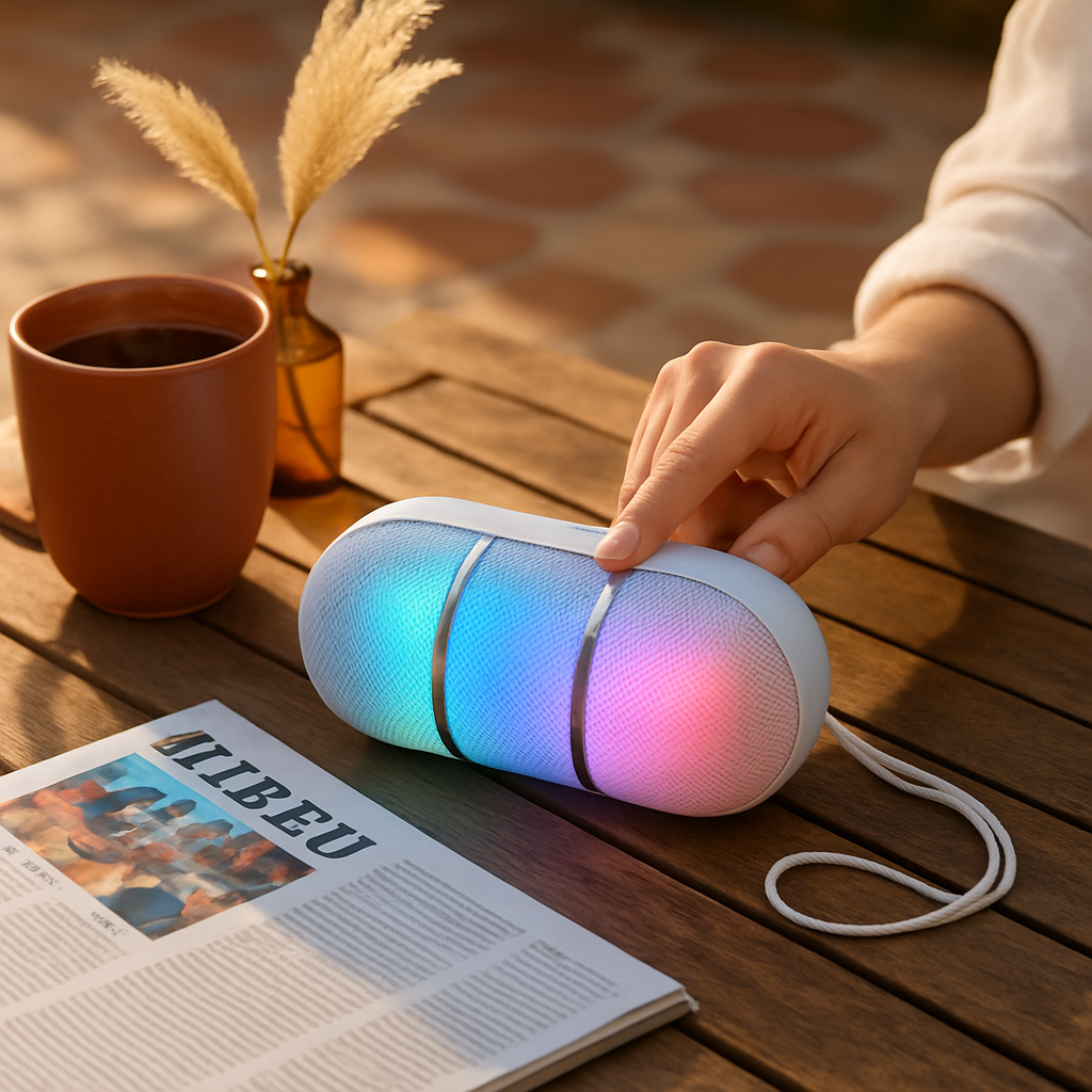 Ultra-Portable Rainbow LED Wireless Speaker