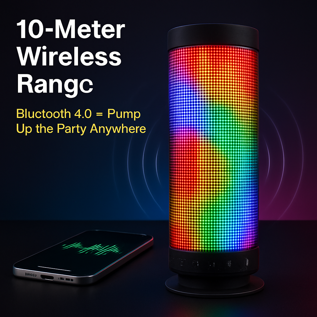 rainbow LED portable wireless speaker