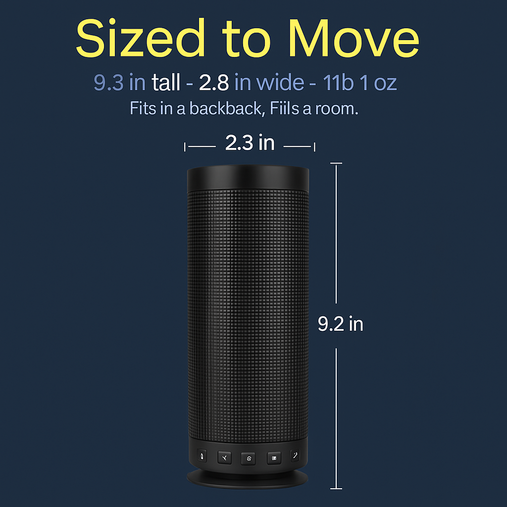 rainbow LED portable wireless speaker