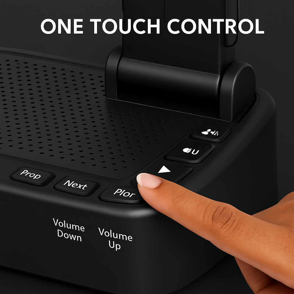 Phone Stand with Wireless Speaker and Power Bank