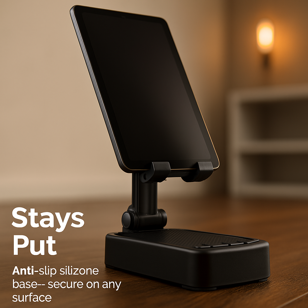 Phone Stand with Wireless Speaker and Power Bank