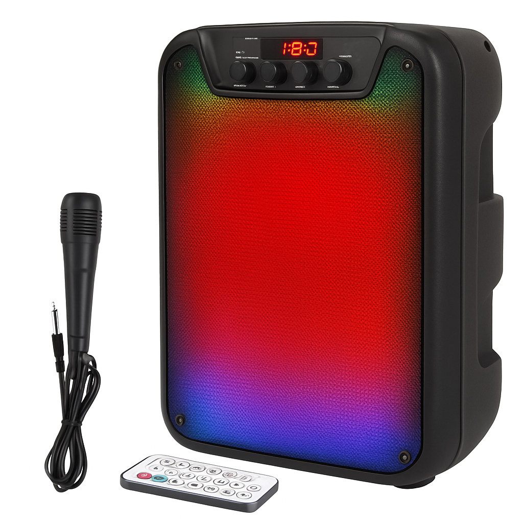 Portable Wireless Party Speaker with RGB Lights