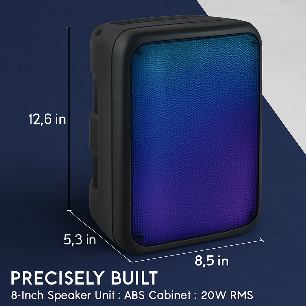 Portable Wireless Party Speaker with RGB Lights