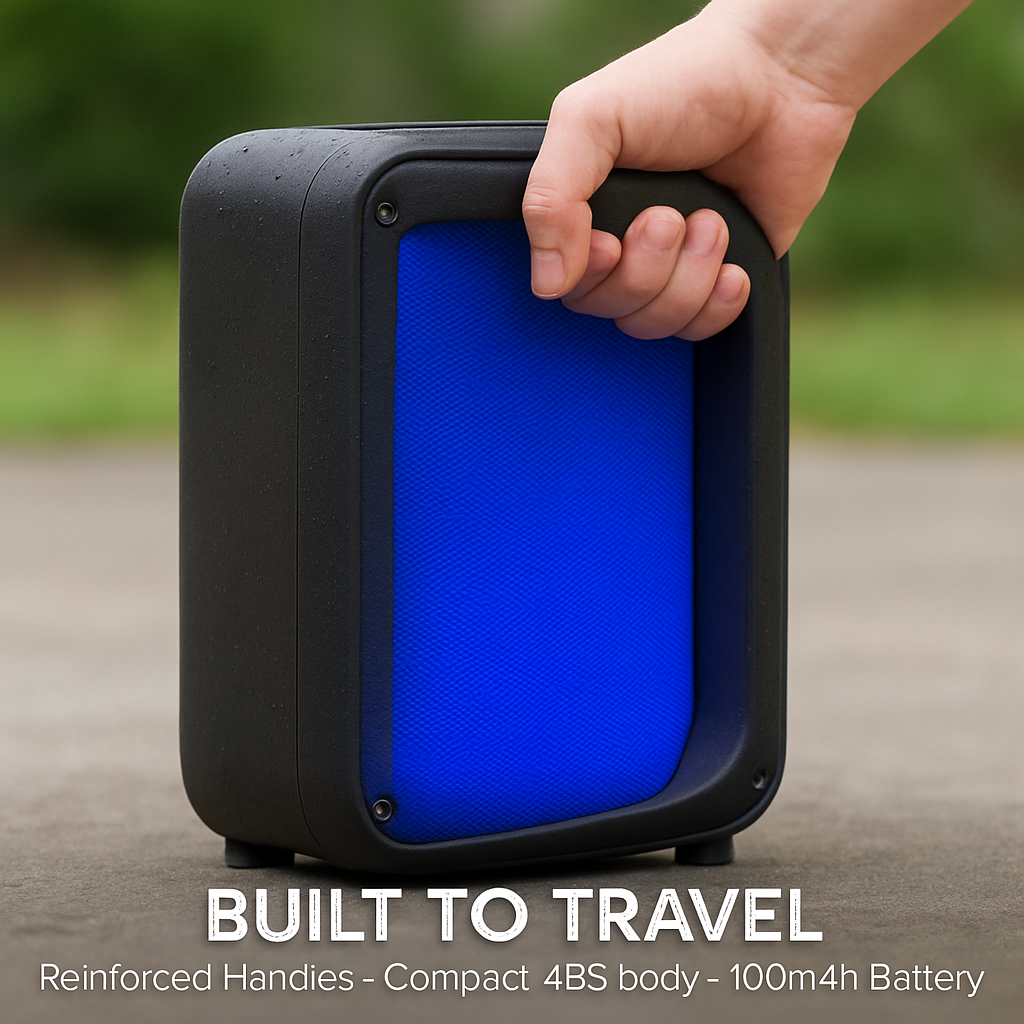 Portable Wireless Party Speaker with RGB Lights
