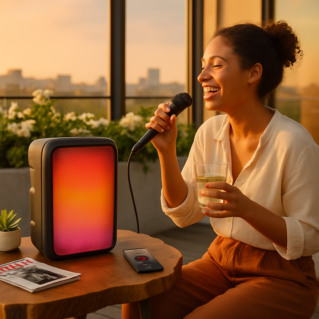 Portable Wireless Party Speaker with RGB Lights
