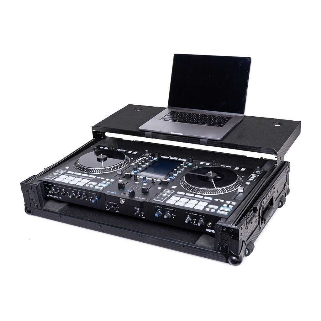 Headliner HL10027 - Pitch Black Flight Case for System One w/ Laptop Platform & Wheels