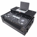 ProX XS-DDJREV7WLTBL - ATA Style Flight Case for Pioneer DDJ-REV7 DJ Controller with Laptop Shelf Wheels and 1U Rackspace Black Finish