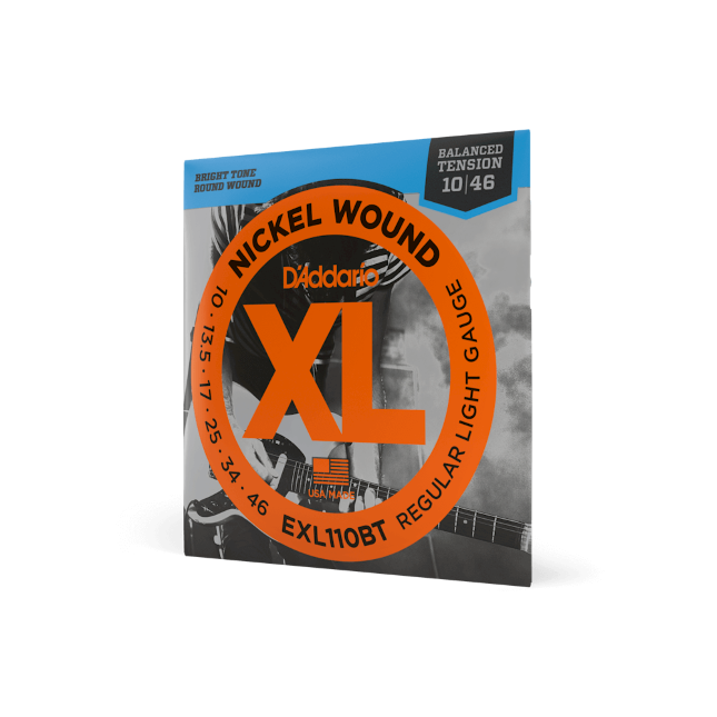 D’Addario EXL110BT XL Nickel Electric Guitar Strings – 10-46 Balanced Tension