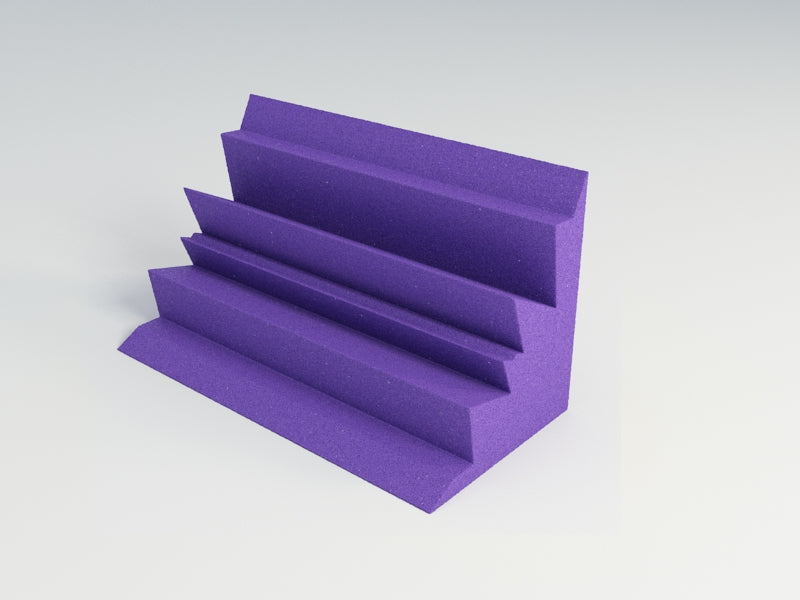Acoustic Foam Corner Bass Traps, 12 x 12 x 24 Inch, NRC 1.20, 13 Colors