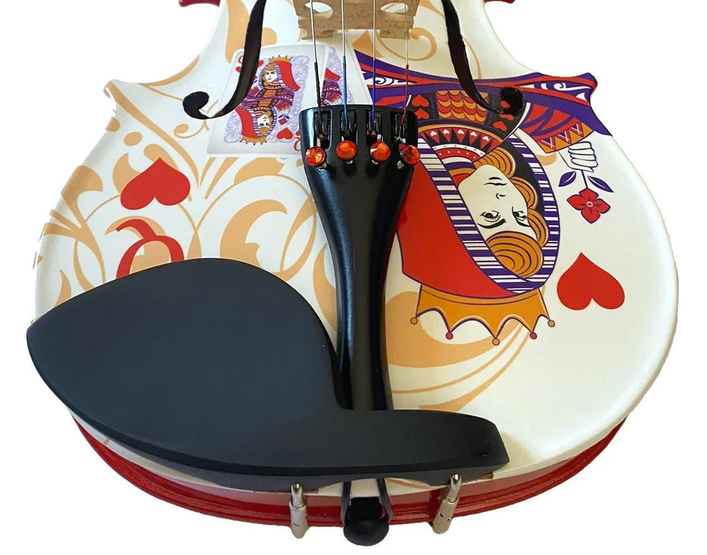 Queen of Hearts White/Red Violin Outfit