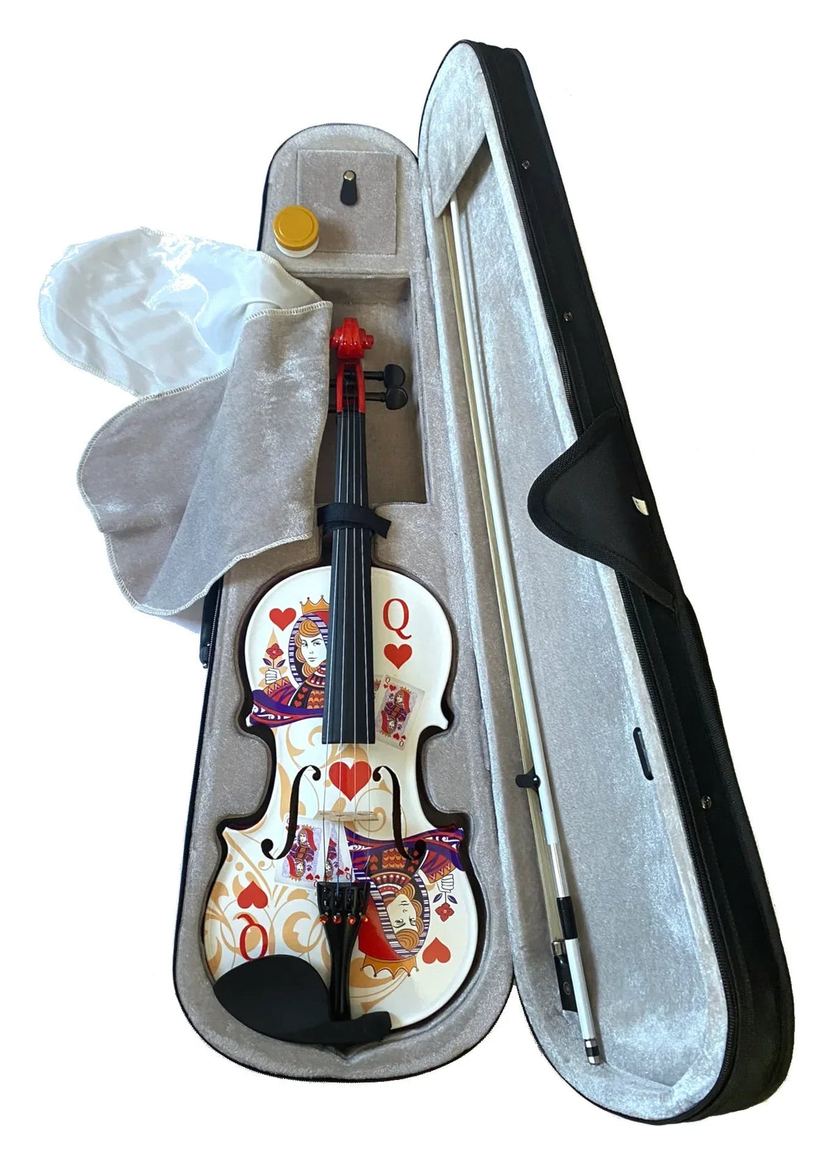 Queen of Hearts White/Red Violin Outfit