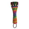Rainbow Crystal Violin Tailpiece | Multi-Color Crystal Fine Tuners
