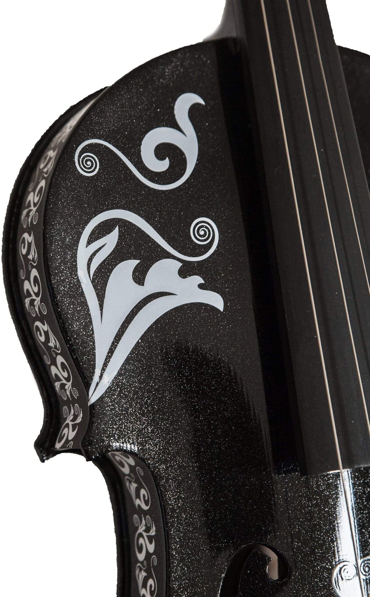 Cinco de Mayo Black Glitter Violin Outfit | Mariachi Sugar Skull Design