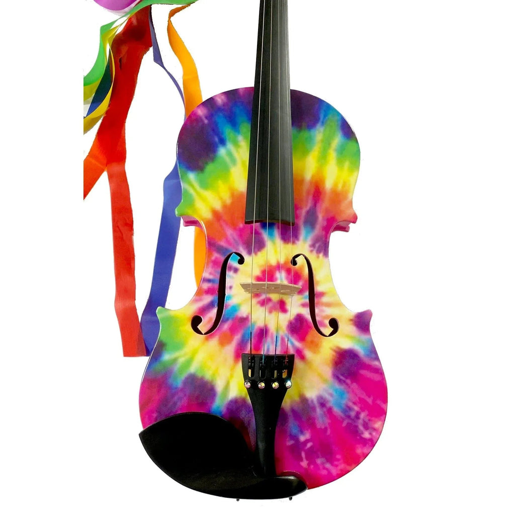 Tie Dye 1/2 Violin Outfit Crystal fine tuners