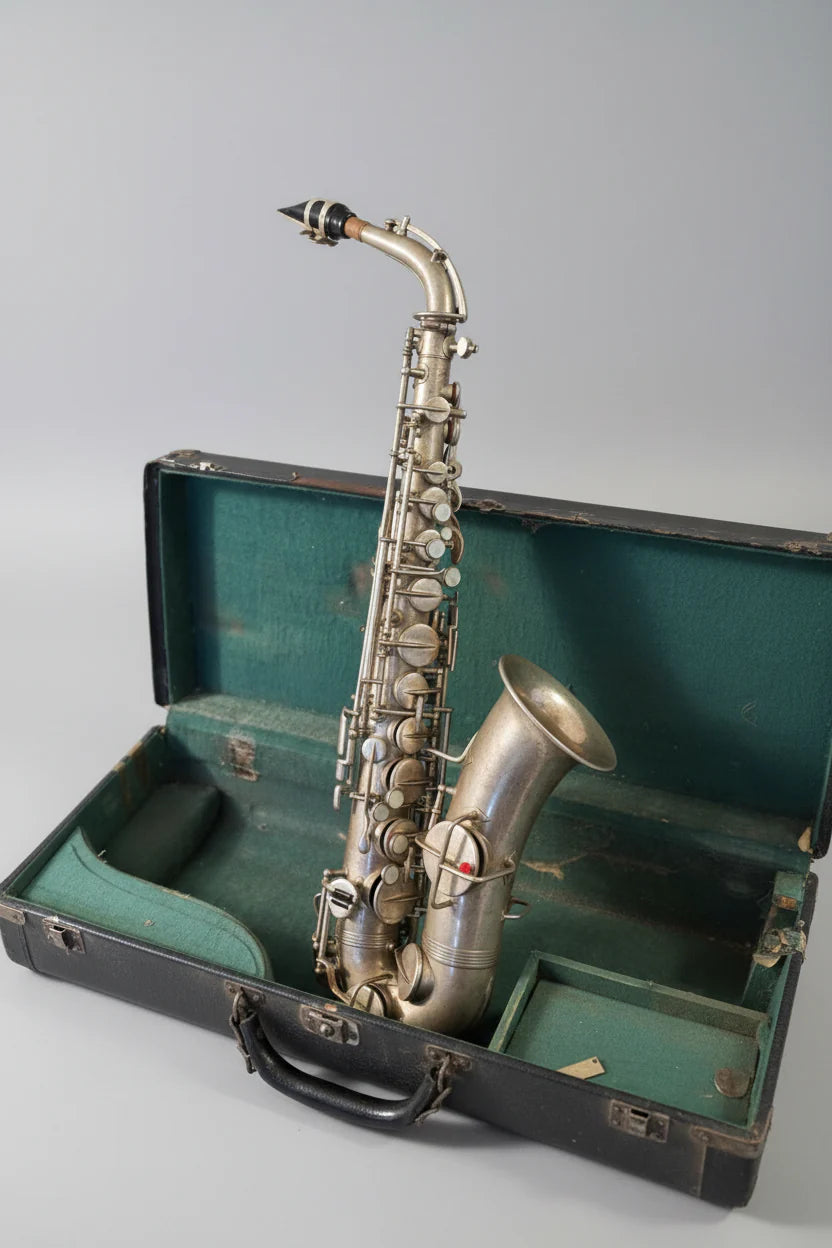 Vintage Silver Plated Wurlitzer Alto Saxophone