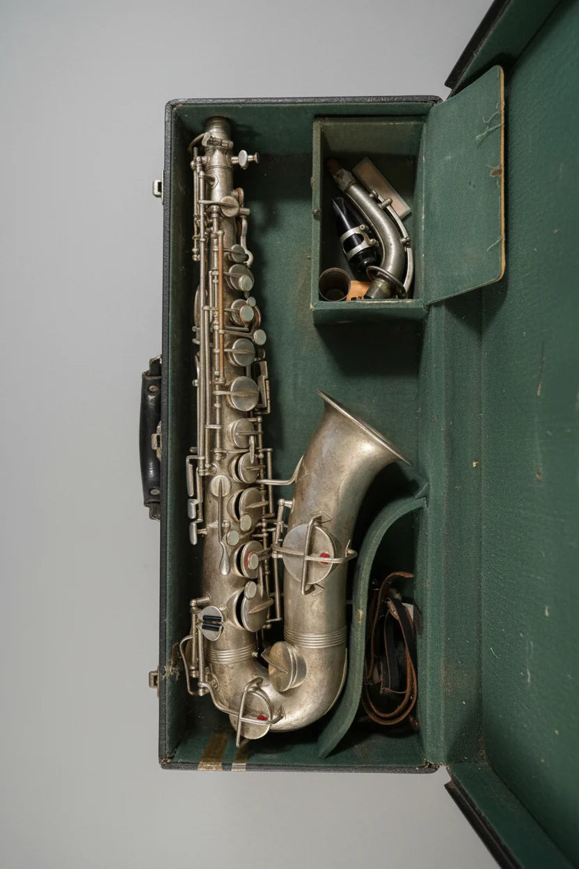 Vintage Silver Plated Wurlitzer Alto Saxophone