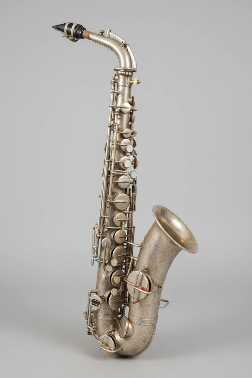 Vintage Silver Plated Wurlitzer Alto Saxophone