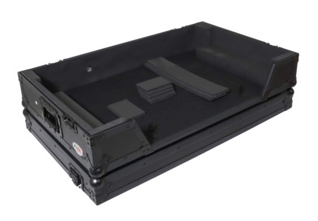 ProX XS-XDJAZ WBL - ATA Flight Case For AlphaTheta XDJ-AZ DJ Controller with 1U Rack Space and Wheels - Black