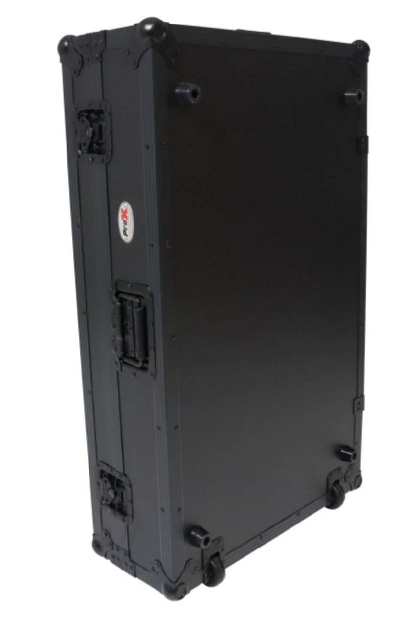ProX XS-XDJAZ WBL - ATA Flight Case For AlphaTheta XDJ-AZ DJ Controller with 1U Rack Space and Wheels - Black