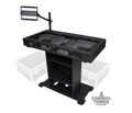 ProX XZF-DJXLCTBLCASE - Control Tower. Fits 2x CDJ3000-DJM-A9/2x Rane12 -72/OPUS-QUAD. Incl 2 Flight cases