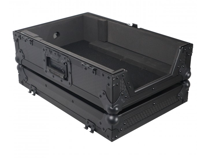 ProX XS-CDBL - Flight Case for Pioneer CDJ-3000 DJS-1000 Denon SC6000 PRIME Large Format CD-Media Player Black on Black
