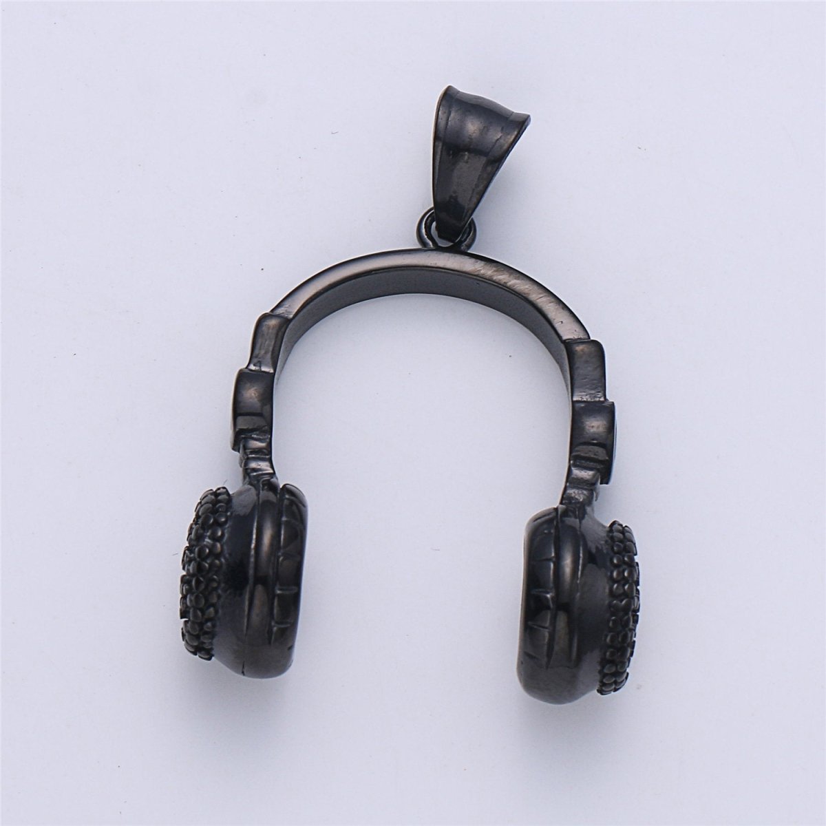 Silver Headphone Pendant, Black Headset Charm, Gold DJ Charm, Music Charms, Gold Beats Pendant Hip Hop Pendant Men Jewelry J-678~J-680